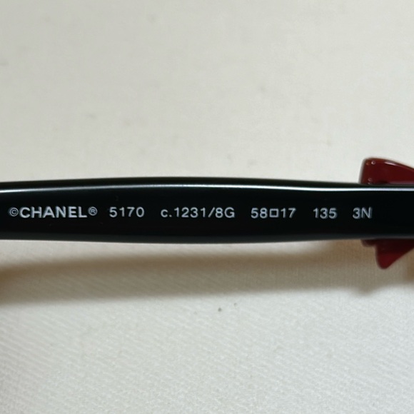 CHANEL Sunglasses for Sunny Days Black w/ Red CC Bow - Picture 10 of 14